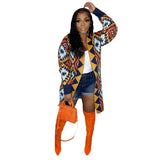 Fongt New Women's Dress Color Long Handmade Knitted Coat-Outfit