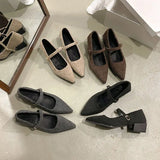 Fongt Net Red Explosion With Skirts With Pure Color Daily Lazy Shoes Small Aroma Wind And Fresh Elegant Single Shoes Women