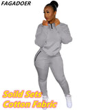 Winter Tracksuits Two Piece Set Pink Letter Print Solid Casual Outfits Zip Sweatshirt + Pockets Pants Set Women Sweat