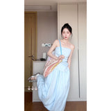 Fongt Temperament Lazy Style A Set Of Thin Shirt Folds Design Smear Tsets Women's Boobs Half-Dress Women's Suit