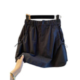 Fongt Version Of The Workwear Short Skirt Women's Summer 2025 New Loose High-Rise Slim Retro Anti-Walking Bag Hip Skirts