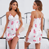 Summer Sexy Ice Silk Pajamas