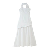 Fongt Women's Explosive Temperament Fashion Bras Shoulder Sleeveless Dress