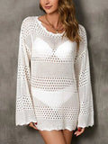 Fongt Beach Hooded Knitted Long-Sleeved Bikini Sunscreen Woman