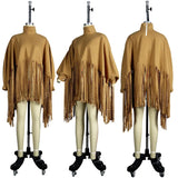 Fringe Tassel Tops Women Winter Clothes Turtleneck Pullovers Long Sleeve Harajuku Y2k Loose Casual Sweatshirt-Outfit