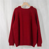 2021 New Winter Spring Women Sweaters Pullovers Hooded Minimalist Oversize Korean Style Elegant LadiesTops