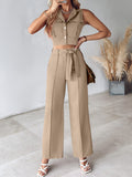 Fongt 2025 Casual Fashion Collar Vest Suit Women's Clothing