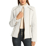 Fongt And Winter Women's Standing Collar Lightweight Quilt Cotton Suit Plus Cushion Zipper Coat MG569