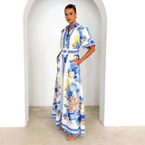 Casual Fashion Print Collar Women's Dress Dress Dress In Summer 2025
