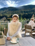 Fongt New Winter Winter Artifact Warm Short Thick Imitation Fox Fur Vest Coat