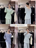 Fongt Xixi 2025 Summer Sunscreen Loose Long-Sleeved Hollow Knitted Shirt Oversize Sweater 25238