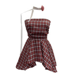 Fongt Wind Shoulder-To-Shoulder Tectorge Sling Waist-Le-Legged Skirt Wrapped-Sleeved Top 9231