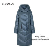 2022 new long thick coat parka coat hooded windproof warmth ladies winter jacket fashion brand down parker plus size
