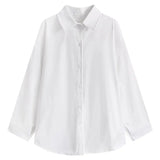 Fongt Shirt Autumn Dress Women's New Coat Long-Sleeved French Small Shirt Loose Folded Interior Design