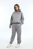 Fongt And Winter Women's Casual Fashion Thick Long-Sleeved Trousers Two Sets