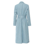Fongt New Heavy Industry Beads Cowboy Long Wind Coat Coat Coat Female 1760