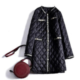 Pattern Cotton Coats Women's Long Section 2020 Autumn Winter New Hooded Sleeveless Outerwear Casual Loose Jacket