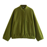 2023 New 15 Color Loose Casual Coat Street Y2K Vertical Collar Dark Button Coat Female B88420-Outfit