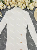 Fongt Casual Wool Dress Temperament Simple Dress Dress Autumn And Winter Women's Clothing