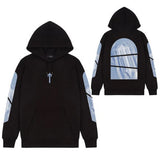 Fongt Hoodie Trapstar Letter Casual Street Youth Sweat Cotton Red Black Print Plus Velvet Hood