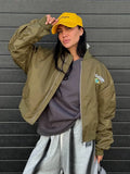 Fongt Street Babes Folding Baseball Suit Bomber Jacket Spring And Autumn Women Embroidered Retro Coat