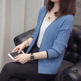 Knitted Cardigan Women 2022 Autumn Long Sleeve V Neck Women's Sweater Cardigan Female Open Stitch Pull Femme