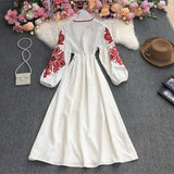 Fongt Gentle Wind V Collar Horn Sleeves With Waist Swing Lotus Leaf-Side Dress Female Pendant 0515