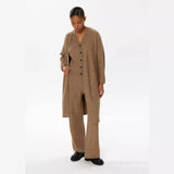 Fongt 2025 New Hot Knitted Three-Piece Set Of Women's OL Style Sweater Cardigan + Pants