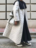 Women Winter Jacket 2023 Fashion Demi-season Solid Color Cotton-padded Parkas Thin Loose Long Oversize Quilted Coat for Women-Outfit