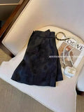 Black Jacquard Suit Shorts Girls Summer 2024 New Short High-Waisted Socialite Casual Pants-Outfit