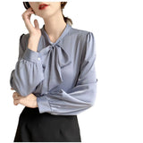 Fongt White Shirt Female Long Sleeve Spring Design Fashion Niche Shirt Professional Interview