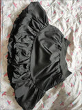 Summer Black Fold Ball Gown Skirt Women Elastic High-waist A-line Sexy Short Skirts Irregular Ruffle White Dance