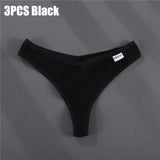 Thong V Waist Design G-String Women's Panties Cotton Panties Female Underpants Solid Pantys Intimates Lingerie