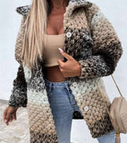 Fongt Explosion Ebaywish Autumn And Winter New Fashion Printing Lady's Coat