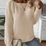 Fongt Women's Autumn/Winter New Solid Color Sleeve Long Sleeves Shoulder Jacket T-Shirt