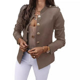 Fongt Burst Long Sleeve Rebuttoned Small Suit Short