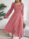 Shooting 2025 Autumn And Winter Leisure Wood Ear Side Leading Wave Big Swing Dress