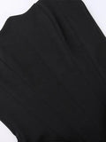 Satin Bandeau Splice Slim Maxi Dress with Corset