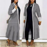 Fongt Autumn And Winter New Women's Coat Long Sleeve Splicing Loose Commuter