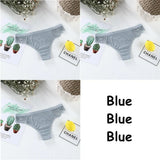 Sexy Women's Cotton G-String Thongs Panties Solid Lace Underwear Women Briefs Lingerie Underpants Ladies Low Rise