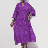 Fongt 2025 New Women's Elegant Temperament Fashion Women's Clothing Print Loose Dress