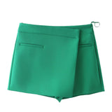 Fongt Women's Clothing INS Burst Asymmetrical Solid-Color Fashion Skirts Casual