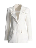 Fongt Wind 2024 Autumn New Fashion Lapel Splicing Slim Version Of A Small Suit Jacket Female-Outfit