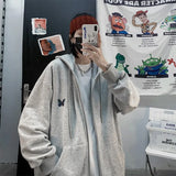 Zip Up Sweatshirts Women Hoodies Korean Oversized Thin Clothes Plus Size Loose Casual Solid Color Shirt Long Sleeve