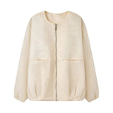 Fongt European Bright Diamond Jacket Short 2025 Spring New Fashion Temperament Casual Baseball Uniform Jacket Top