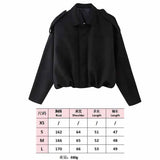 Fongt Spring Pilot Jacket Bat Sleeve Zipper Loose Tuffen Jacket Women's Casual Jacket