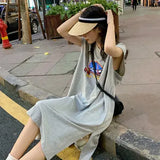 Fongt New Korean Version Of Women's Vest T Shirt Long Skirt Haraa Fan Student Jacket Women's Summer Vest