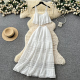 Fongt Folded High-Grade Sense Of Small Vintage Collar Lace With Waist Lotus Leaf Side Pressure Folded Elegant Dress Woman