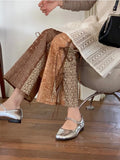 Chinese Style Vintage Khaki Pants Female 2024 Lace Up Straight Trousers Y2k E-Girl High Waist Wide Leg Pantalons-Outfit