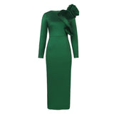 Fongt On The New Creative Design Three-Dimensional Lotus Leaf Side Skirt Women Decoration Banquet Small Dress Dress Dress